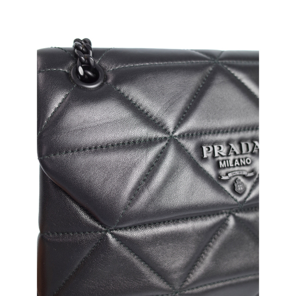 Prada Spectrum Nappa Leather Chain Shoulder Bag Black - Picture 5 of 8